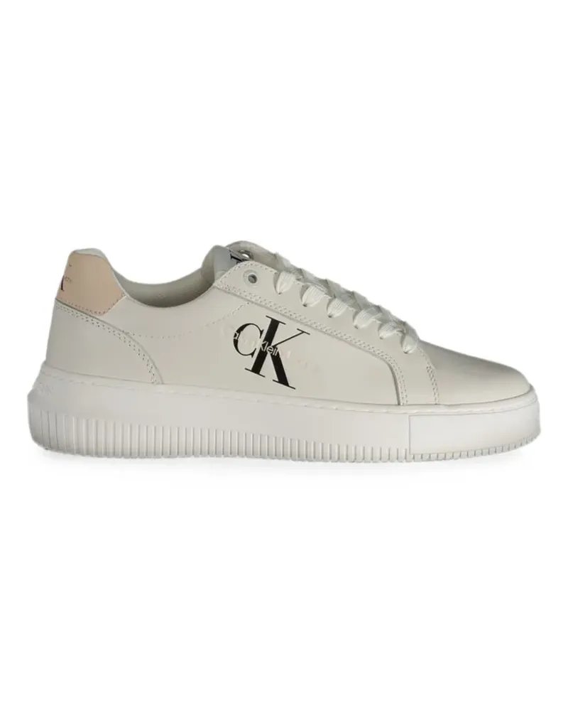 Calvin Klein Lea Plateau-Sneakers - Weiß Weiß