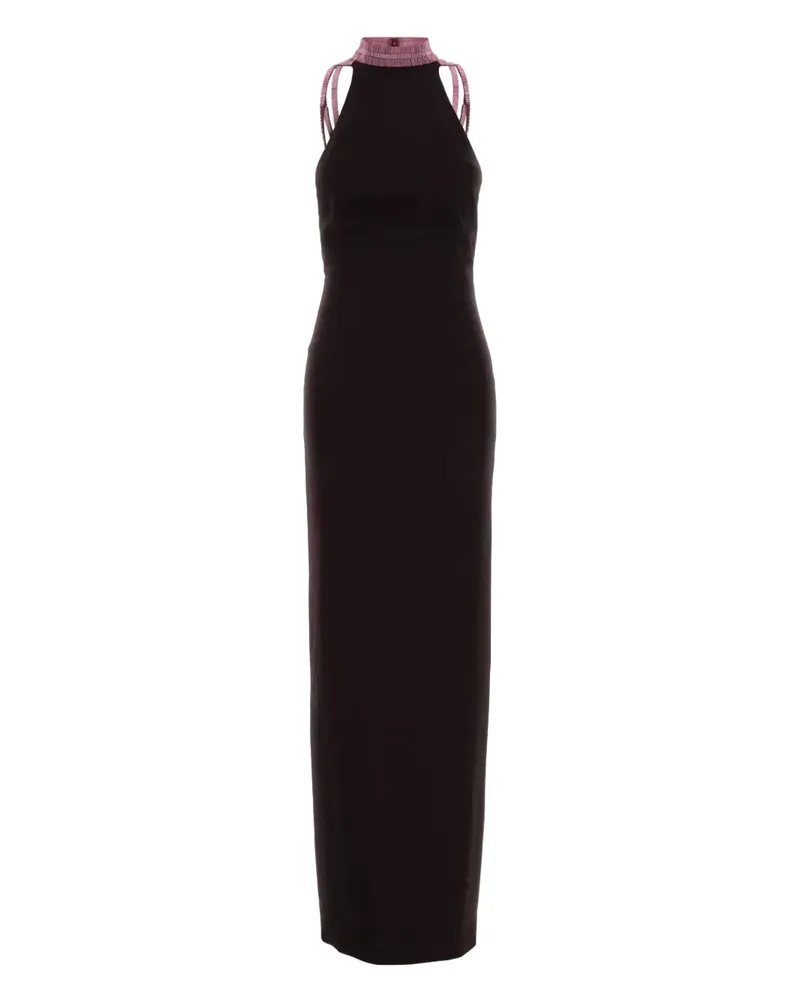 ATTICO halterneck backless dress - Violett Violett