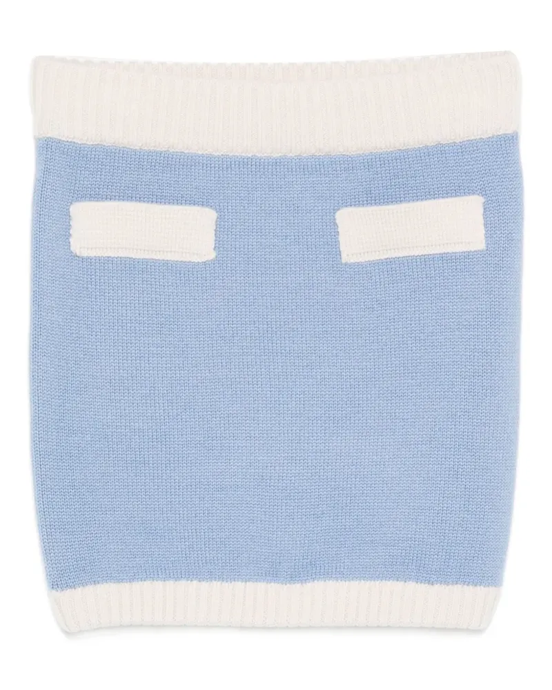 Rowen Rose Gerader Strickrock - Blau Blau