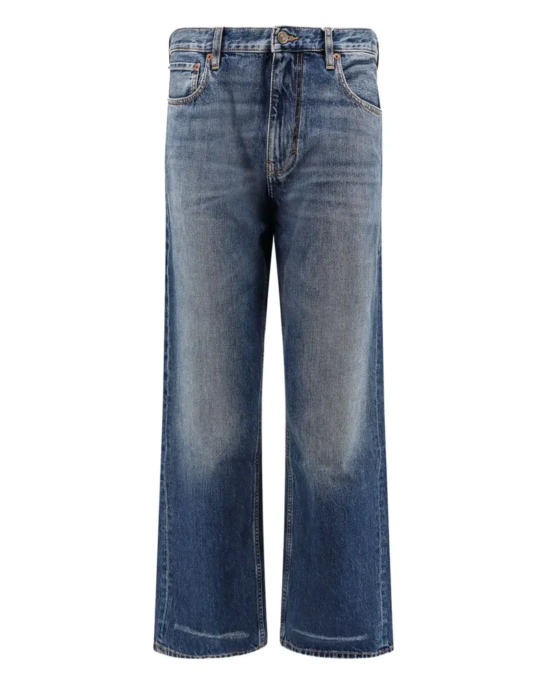 Valentino Garavani logo-patch jeans - Blau Blau