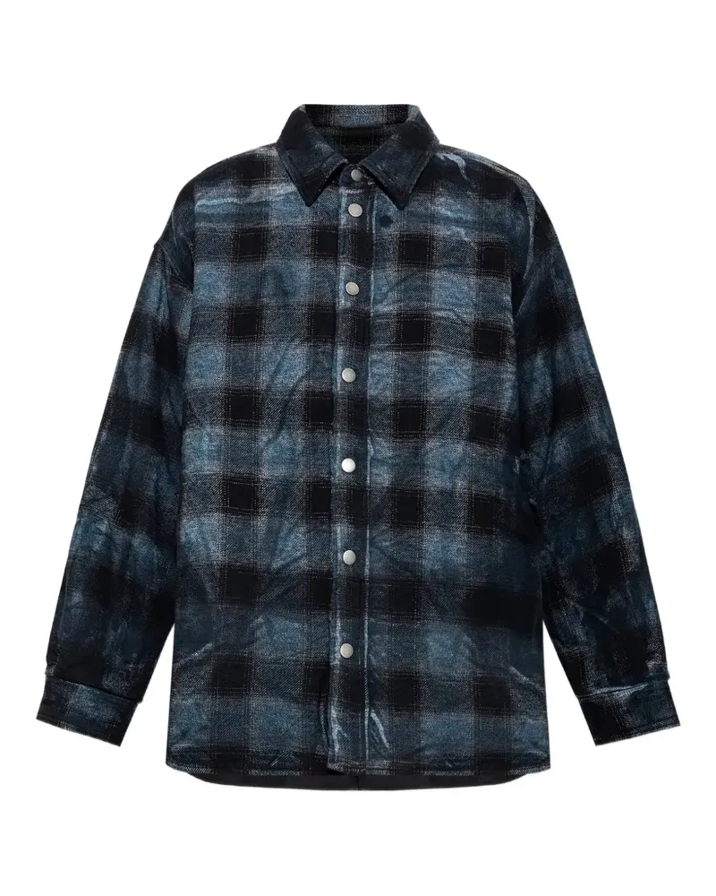 Haikure Galaxy checked shirt - Blau Blau