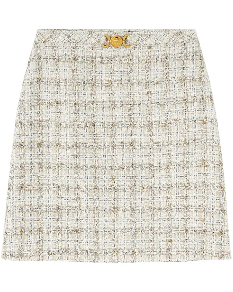 Versace Tweed-Rock in A-Linie - Nude Nude