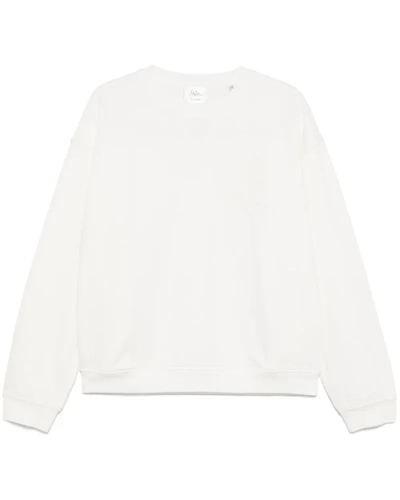 Frame Denim Sweatshirt mit Logo-Stickerei - Weiß Weiß