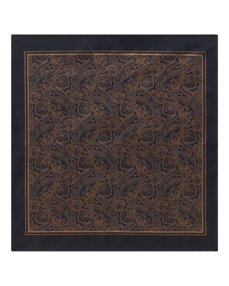 Etro Schal mit Paisleymuster - Schwarz Schwarz