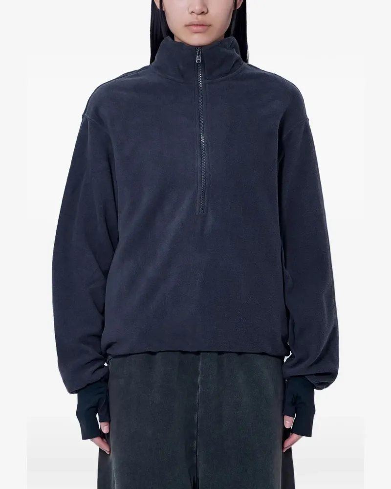 Entire Studios half-zip fleece sweater - Blau Blau