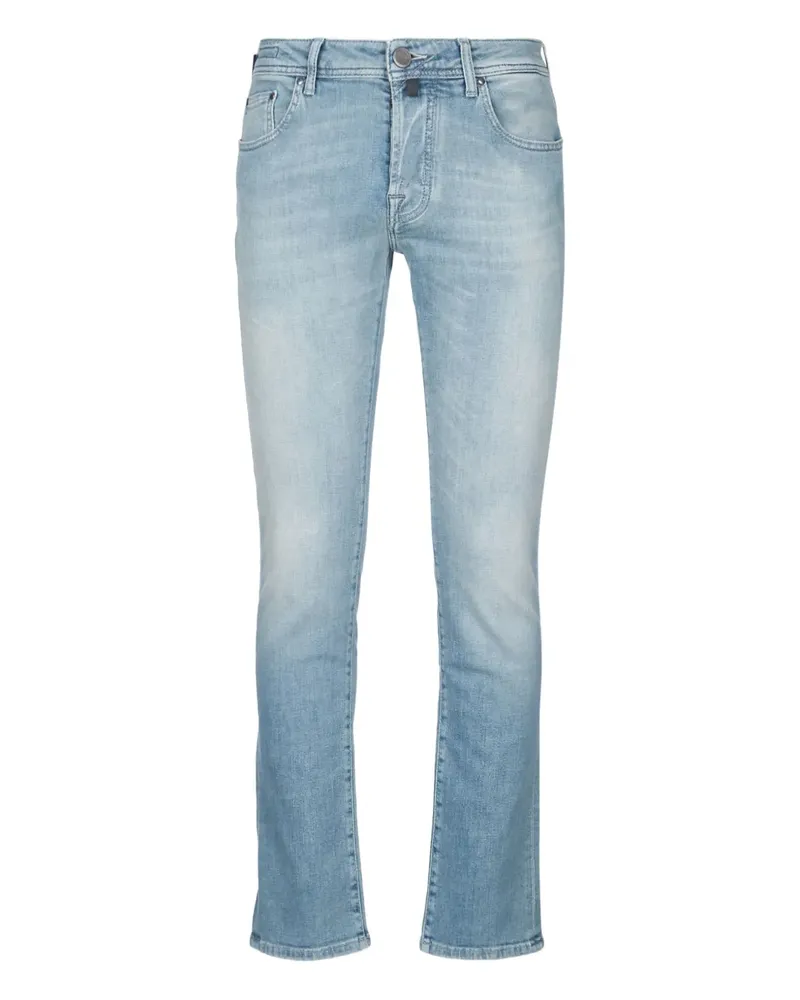 Jacob Cohën patch-detail cotton jeans - Blau Blau