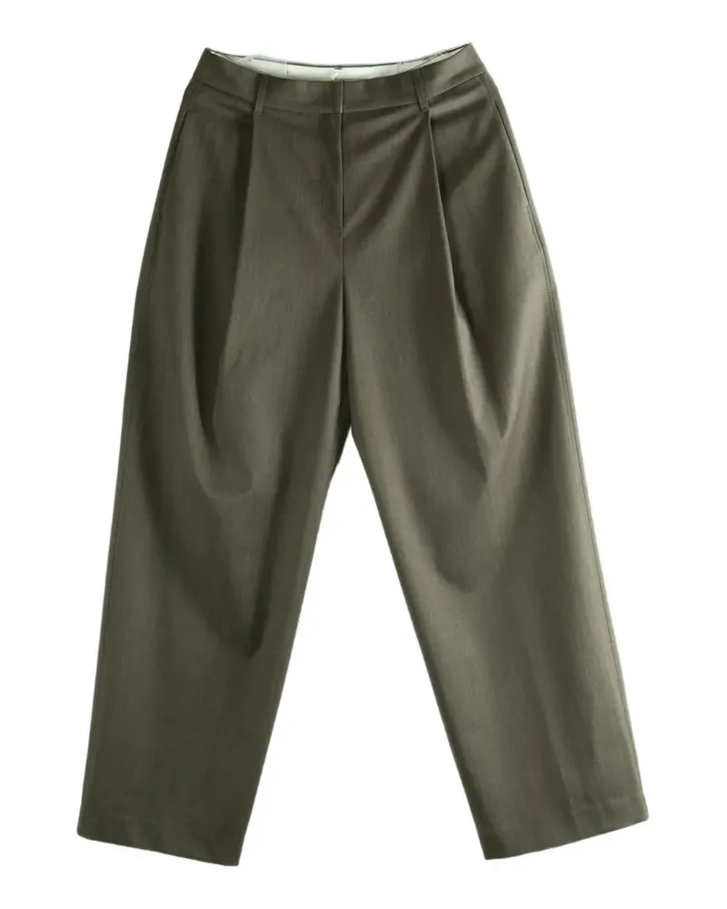 AMOMENTO pleated-detail trousers - Braun Braun