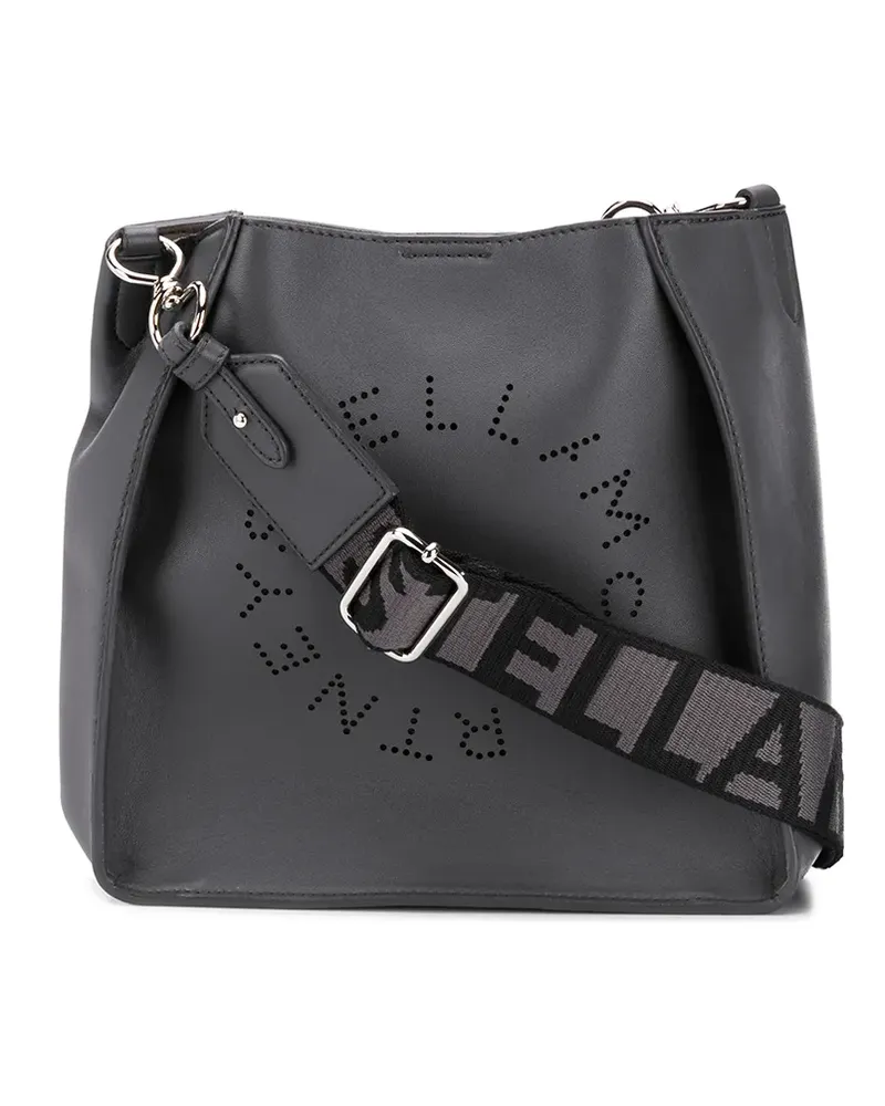 Stella McCartney Mini Umhängetasche mit Stella-Logo - Grau Grau