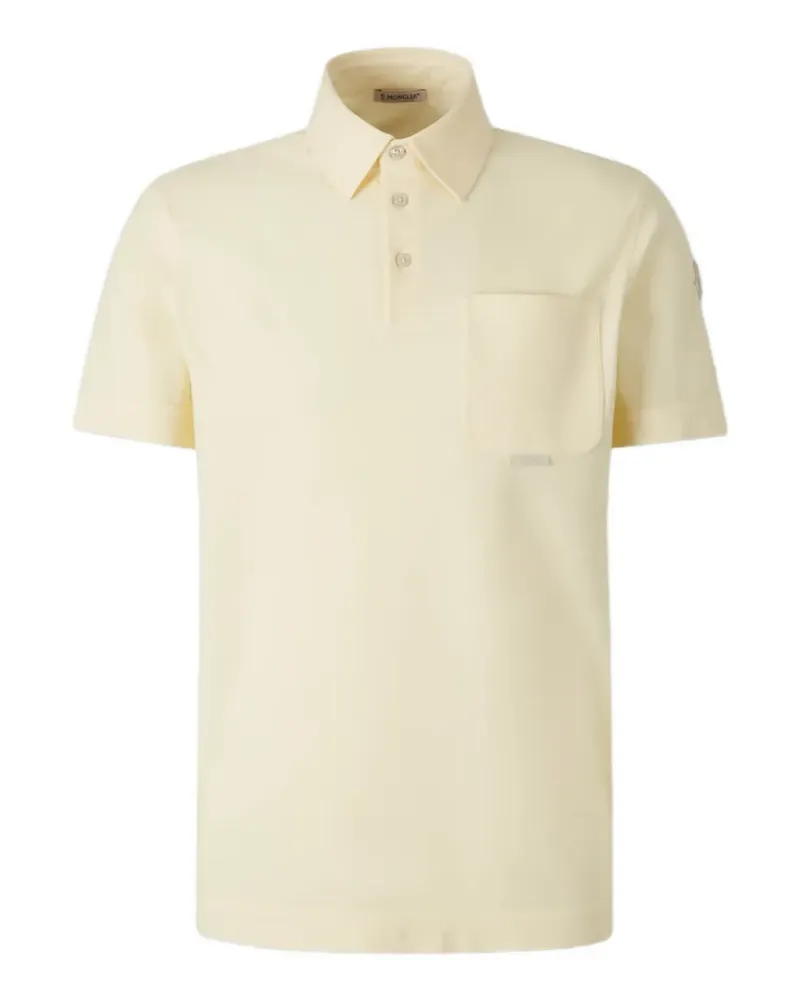 Moncler Poloshirt mit Brusttasche - Nude Nude