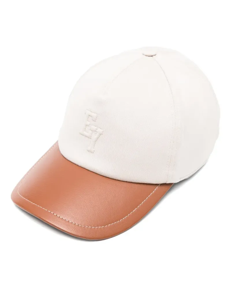 Eleventy Zweifarbige Baseballkappe - Nude Nude