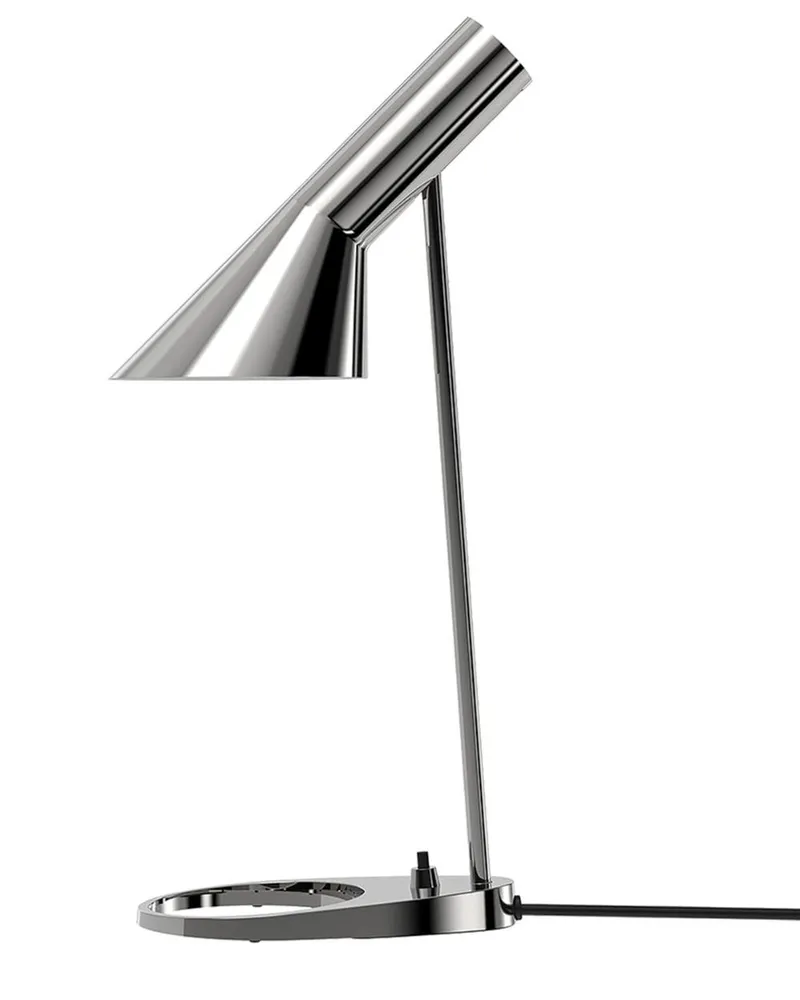 Louis Poulsen AJ Mini Tischlampe aus Edelstahl - Silber Silber