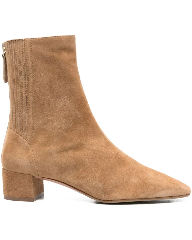 Aquazzura Saint Honoré Stiefel 35mm - Nude Nude
