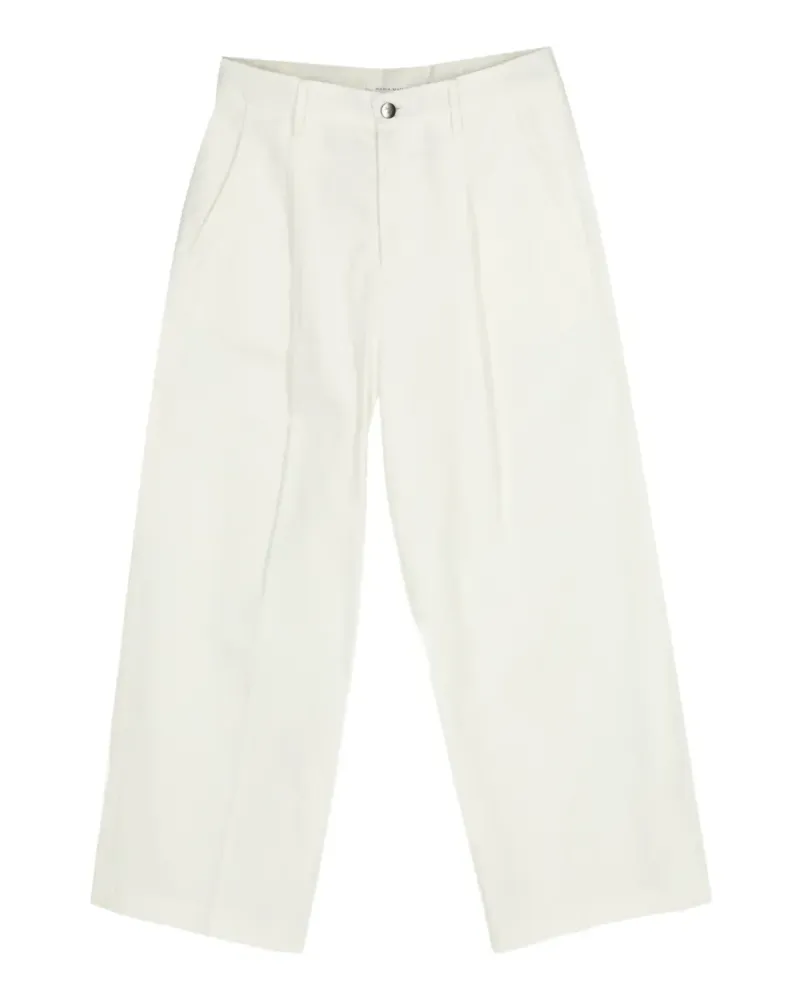 Maria Mcmanus pleated palazzo pants - Weiß Weiß