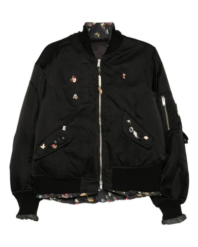 Undercover Jacke mit Patches - Schwarz Schwarz