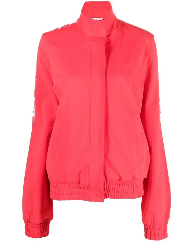 OFF-WHITE Leichte Jacke mit Logo-Riemen - Rot Rot