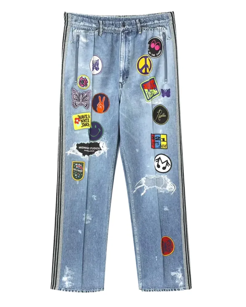 NEEDLES Joggingjeans mit Patch-Detail - Blau Blau