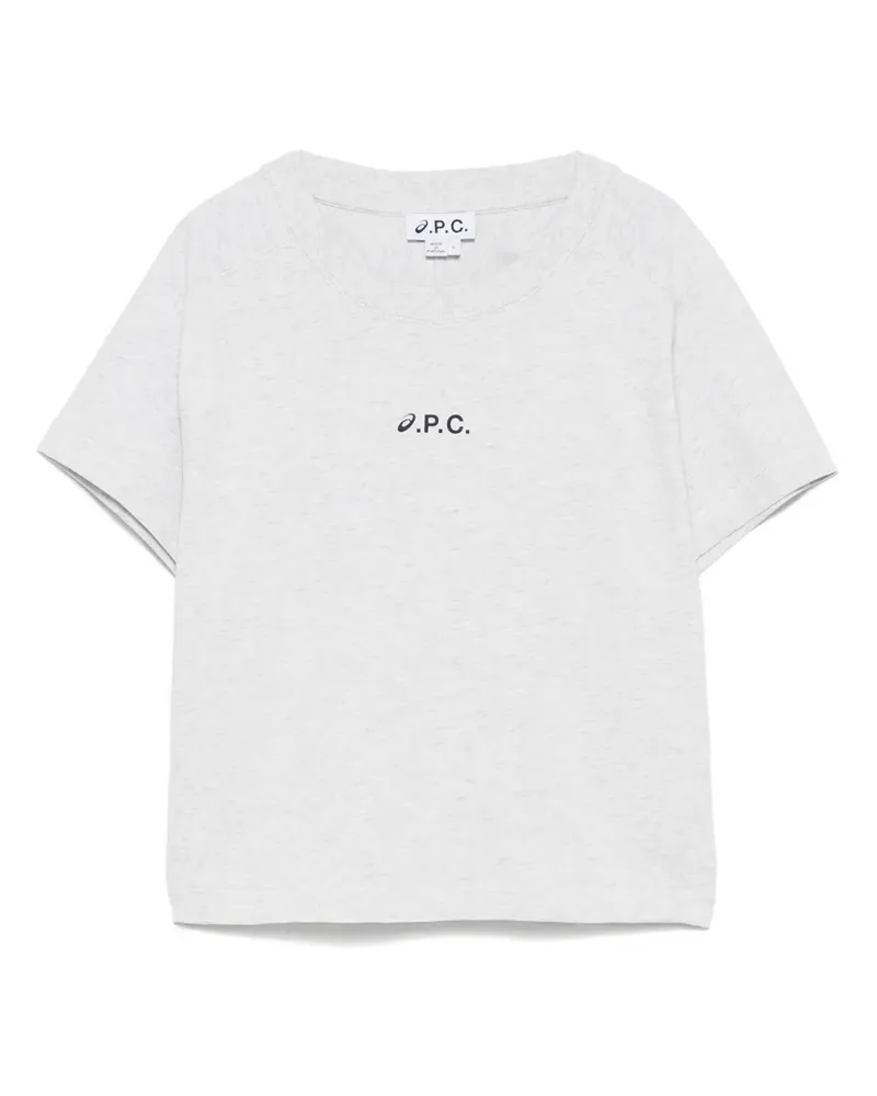 A.P.C. x Asic Cloud T-Shirt - Grau Grau
