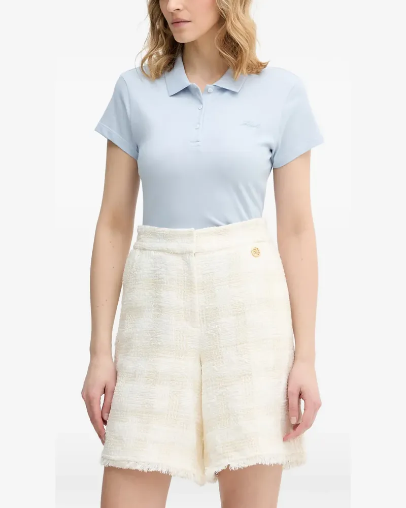 Karl Lagerfeld Signature piqué polo shirt - Blau Blau