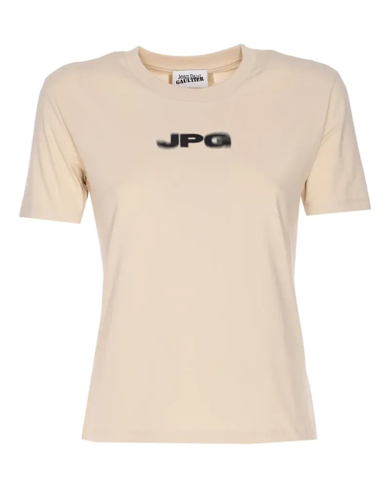 Jean Paul Gaultier T-Shirt mit Logo-Print - Nude Nude