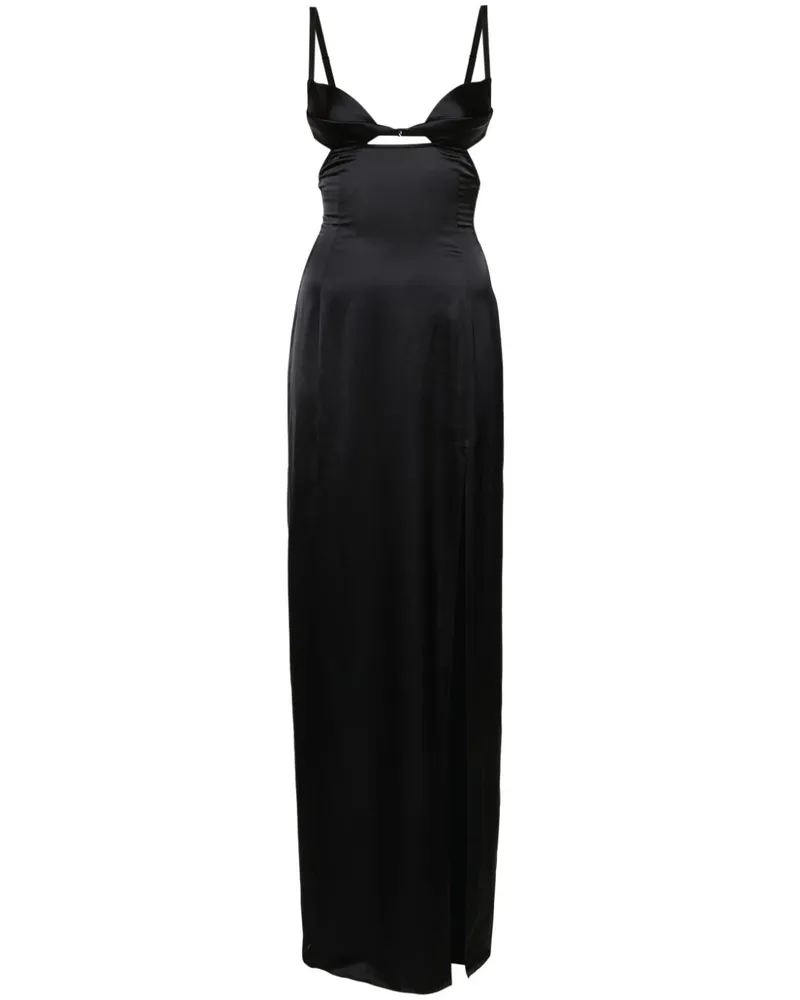 Nensi Dojaka Double Petal Maxikleid - Schwarz Schwarz