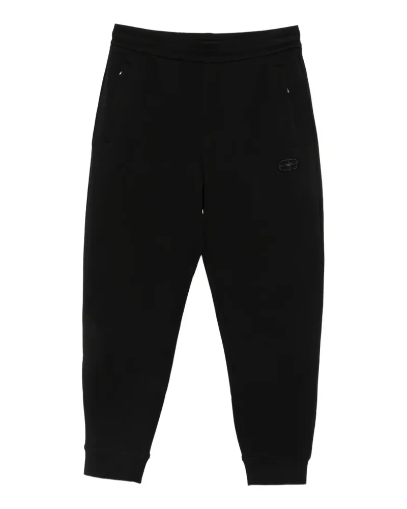 Emporio Armani Jogginghose mit Logo-Stickerei - Schwarz Schwarz