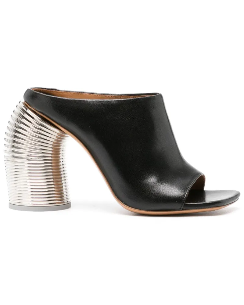 OFF-WHITE Spring Mules aus Leder 110mm - Schwarz Schwarz