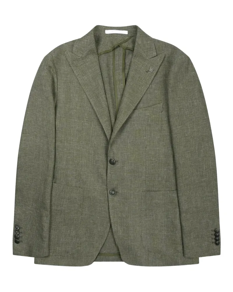 Tagliatore peak-lapel single-breasted blazer - Grün Grün