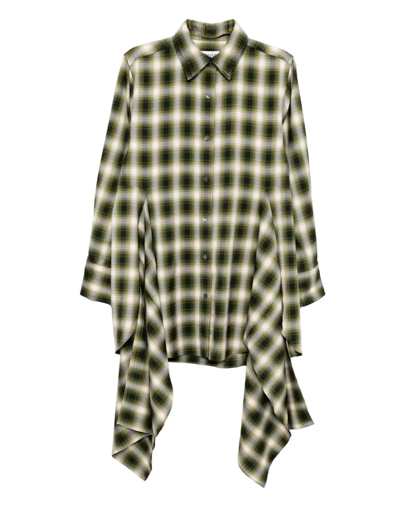 Monse Hemdkleid mit Karomuster - Grün Grün