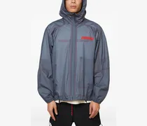 x Massimo Osti Kapuzenjacke mit Logo - Grau