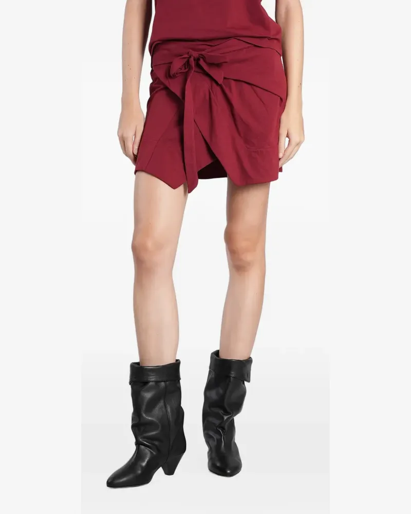 Isabel Marant Berenice tie-waist wrap mini skirt - Rot Rot