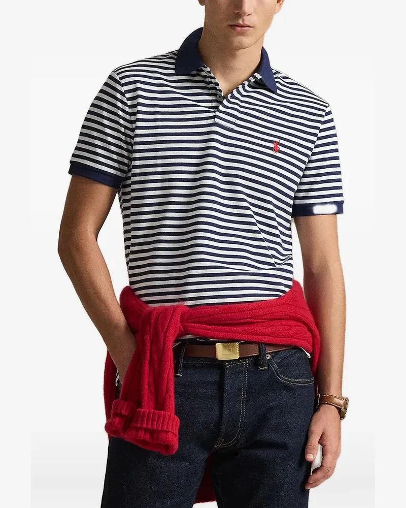 Ralph Lauren Gestreiftes Poloshirt - Blau Blau