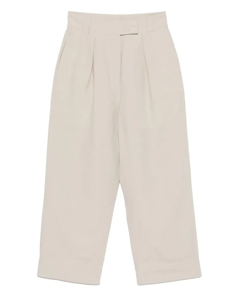 Margaret Howell Cropped-Hose mit Bundfalten - Nude Nude