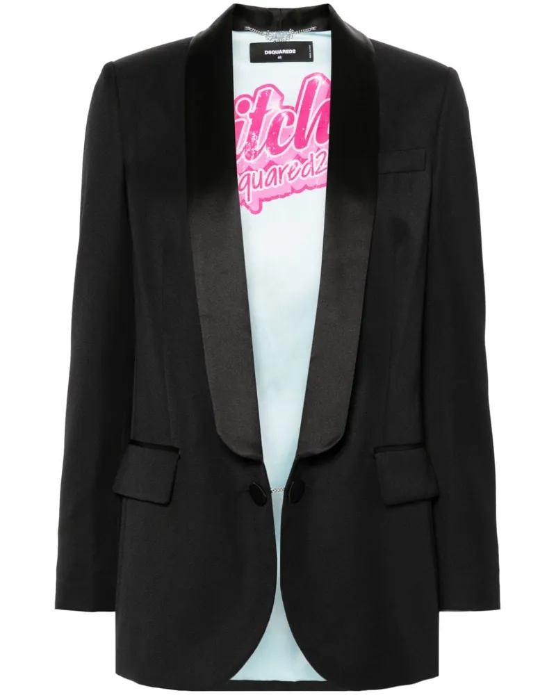 Dsquared2 Blazer mit Kristallen - Schwarz Schwarz