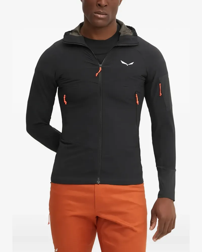 Salewa Sportjacke mit Reißverschluss - Schwarz Schwarz