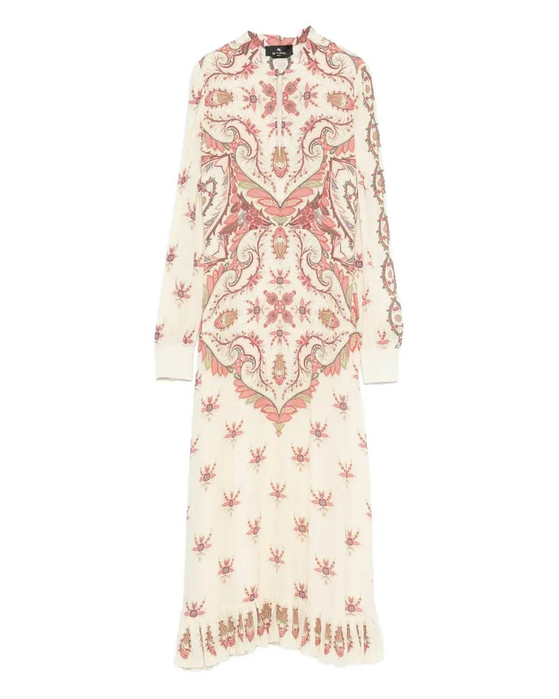 Etro Midikleid mit Paisley-Print - Nude Nude