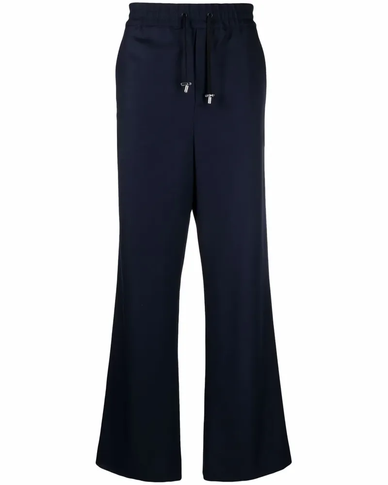 Balmain Hose mit weitem Bein - Blau Blau