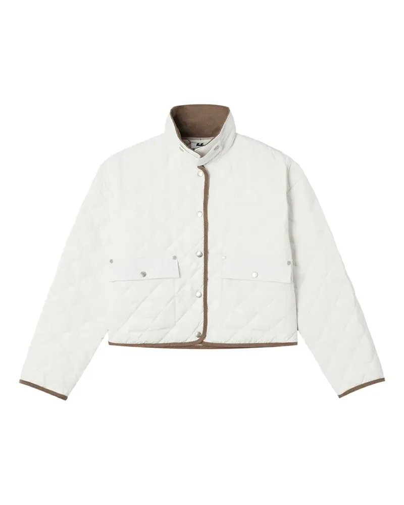 Izzue Gesteppte Jacke mit Stehkragen - Nude Nude