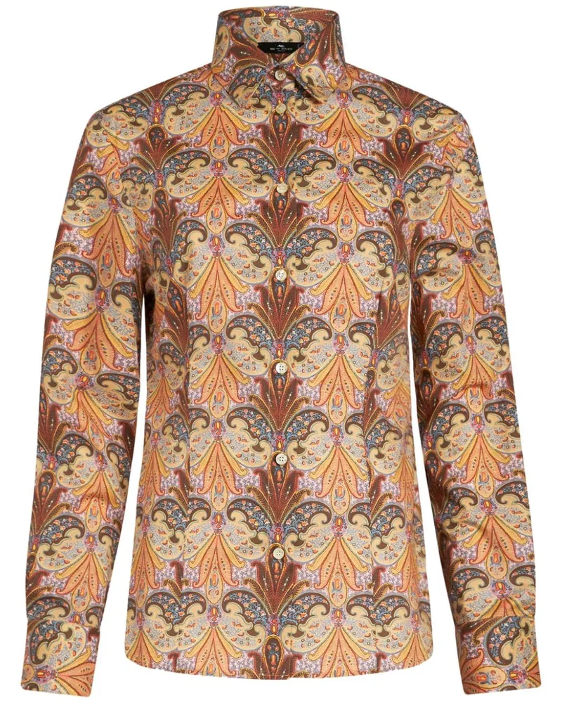 Etro Hemd mit Paisley-Print - Braun Braun
