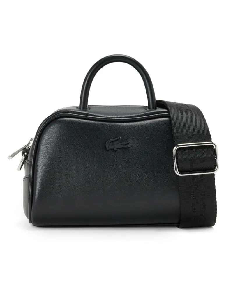 Lacoste Mini Lora Handtasche aus Leder Schwarz