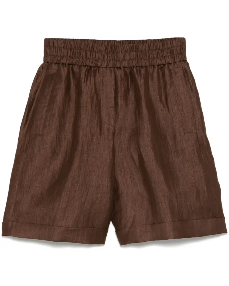 Peserico Shorts mit weitem Bein - Braun Braun