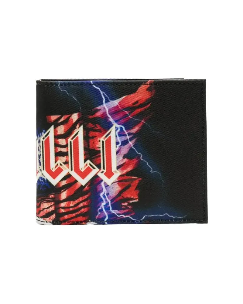 Roberto Cavalli Portemonnaie mit Logo-Print - Schwarz Schwarz