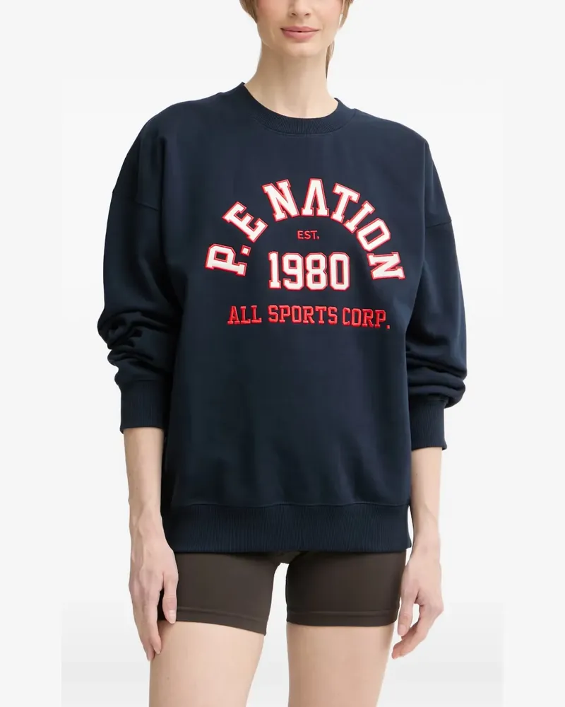 P.E. NATION logo-detail sweatshirt - Blau Blau