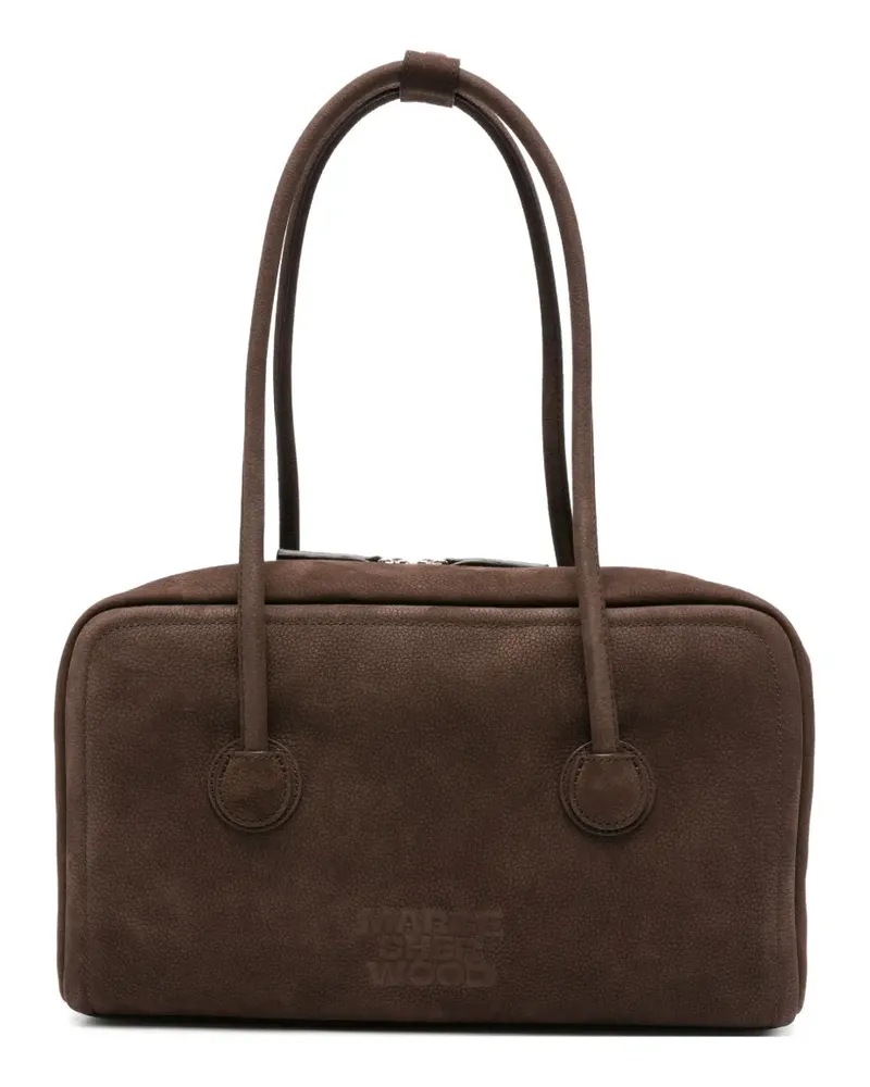Marge Sherwood Tote Bag aus Kalbswildleder mit Henkel - Braun Braun