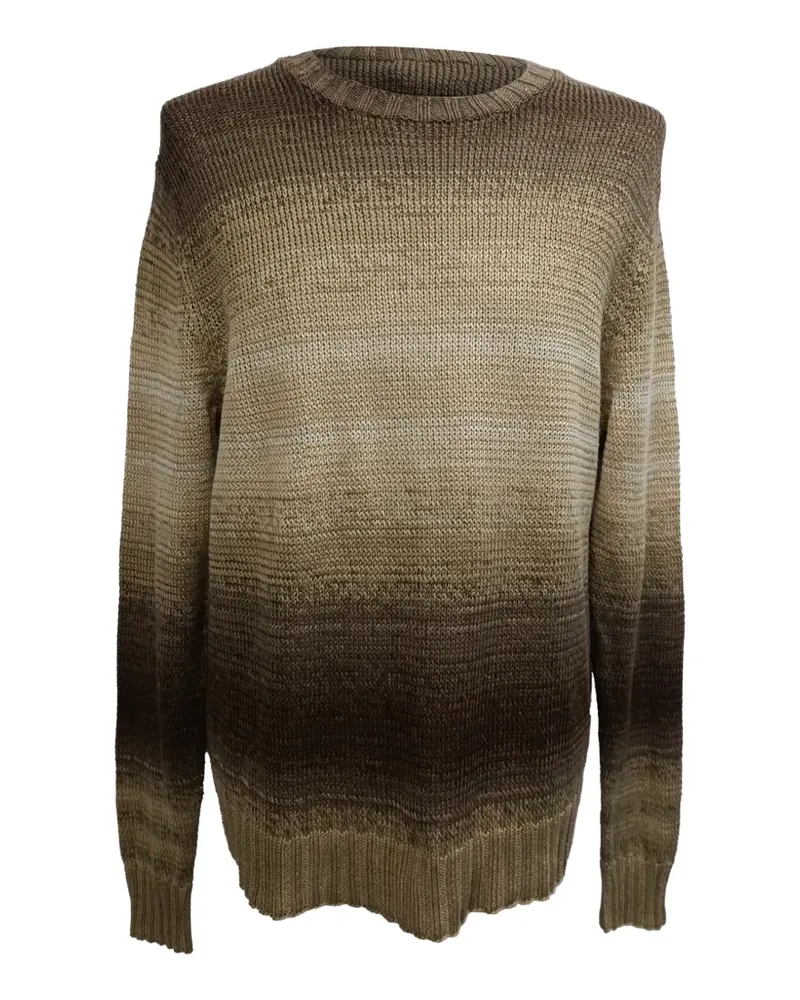 Ralph Lauren ombre knitted sweater - Braun Braun