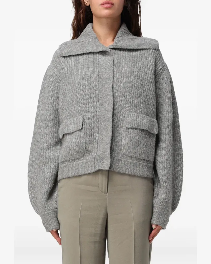Liu Jo Gerippter Cardigan - Grau Grau
