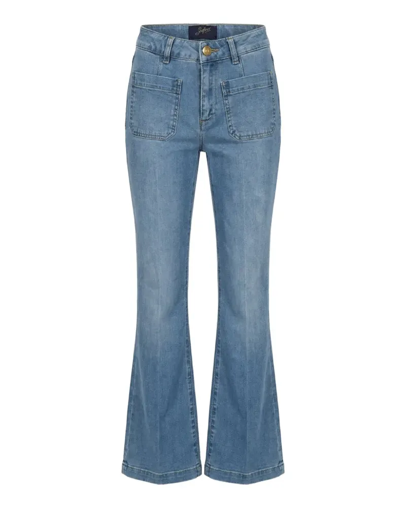 Seafarer Delphine patch-pocket flared jeans - Blau Blau