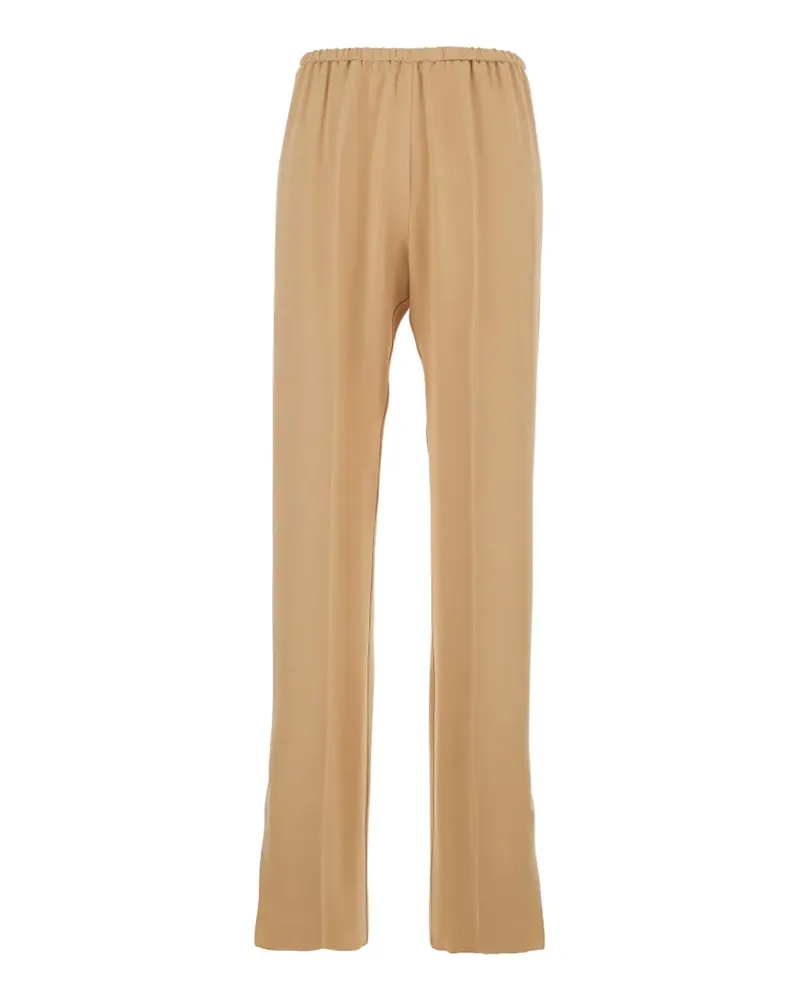 forte_forte side slit trousers - Nude Nude