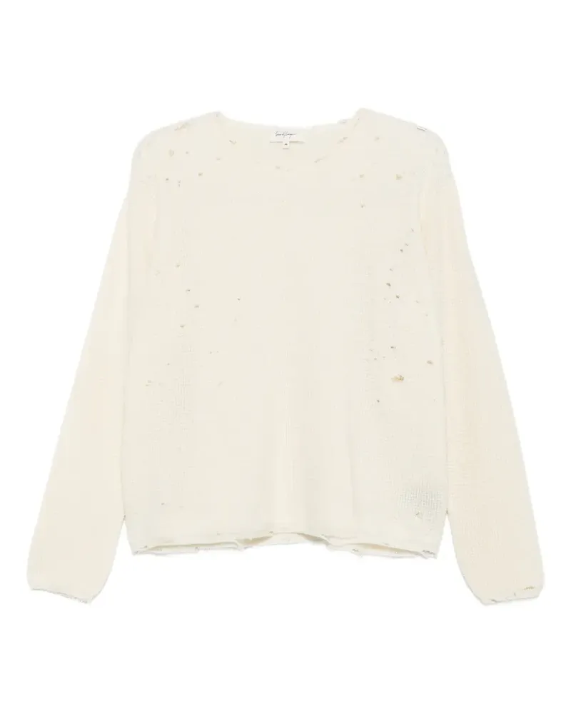 Second/Layer Friends Pullover im Distressed-Look - Nude Nude