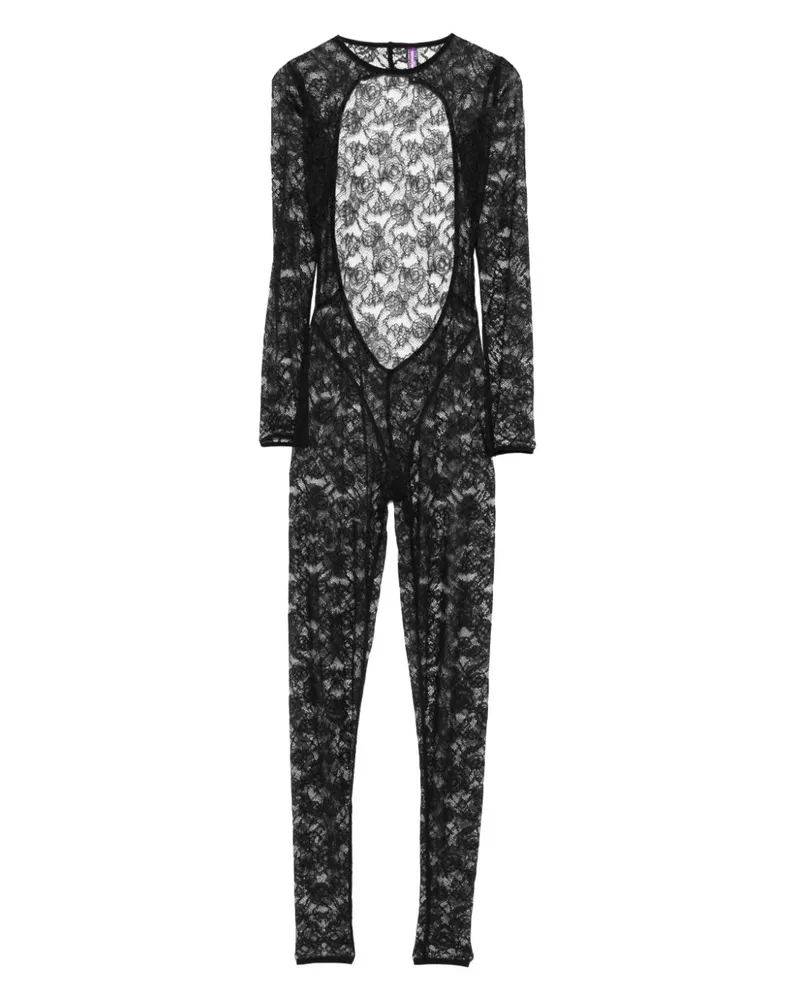 Maison Close Flashback Jumpsuit - Schwarz Schwarz