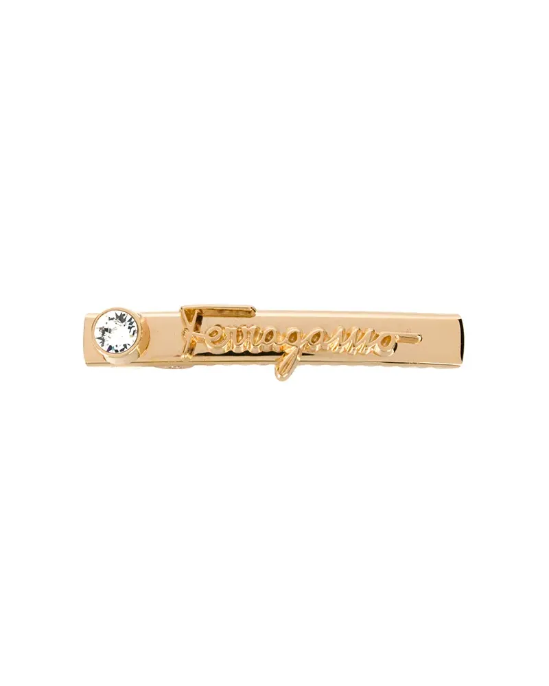 Ferragamo Haarspange mit Logo - Gold Gold